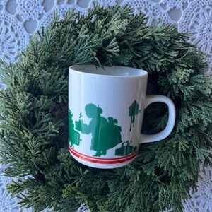 Festive Green and Red Holiday Mug